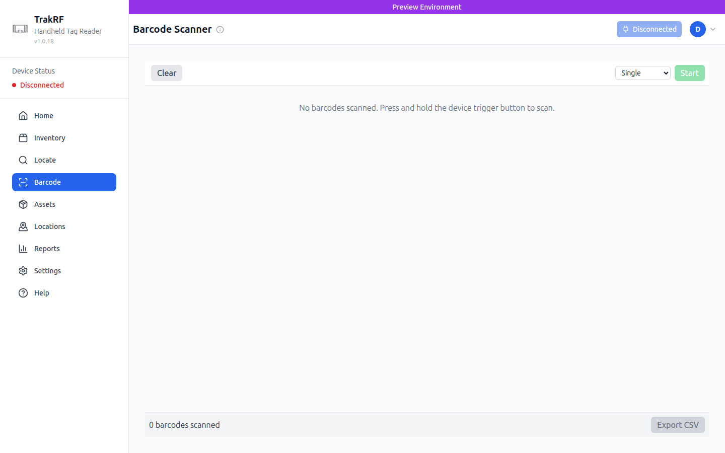 Barcode desktop screenshot