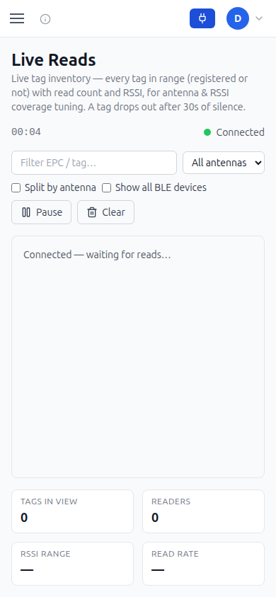 Live Reads mobile screenshot
