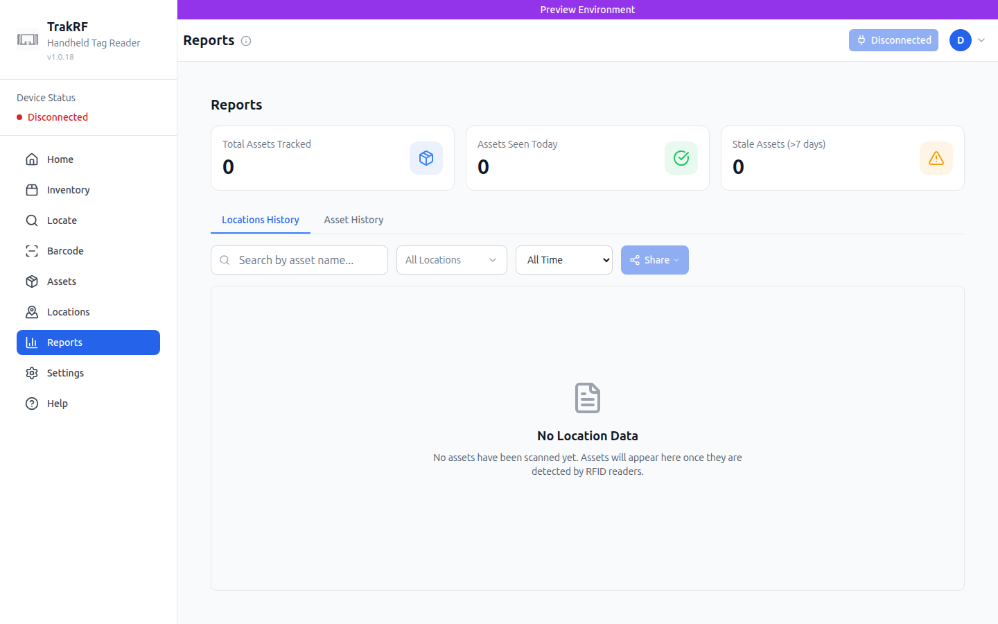 Reports desktop screenshot